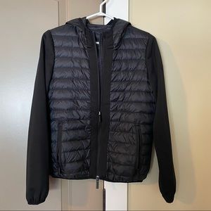 .12 Puntododici Black Down Filled Hooded Jacket US 4